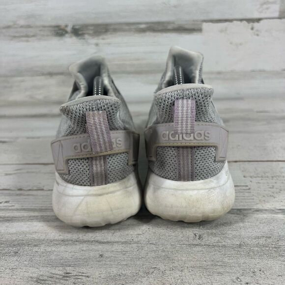 Adidas Women's Running Sneaker Shoes Lite Racer Slip On Gray Silver‎ Size 10 - Picture 3 of 8